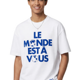 Intarsia "The World is Yours" T-shirt