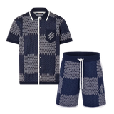 Intarsia Short Set